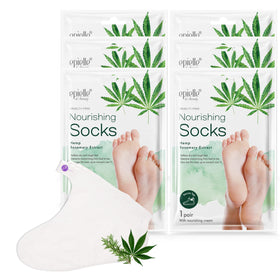 Epielle Nourishing Foot Mask 6-pairs pack ready for at-home spa hydration.