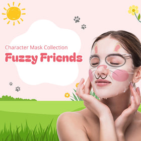 Epielle Rabbit Character Mask pack back with ingredient highlights