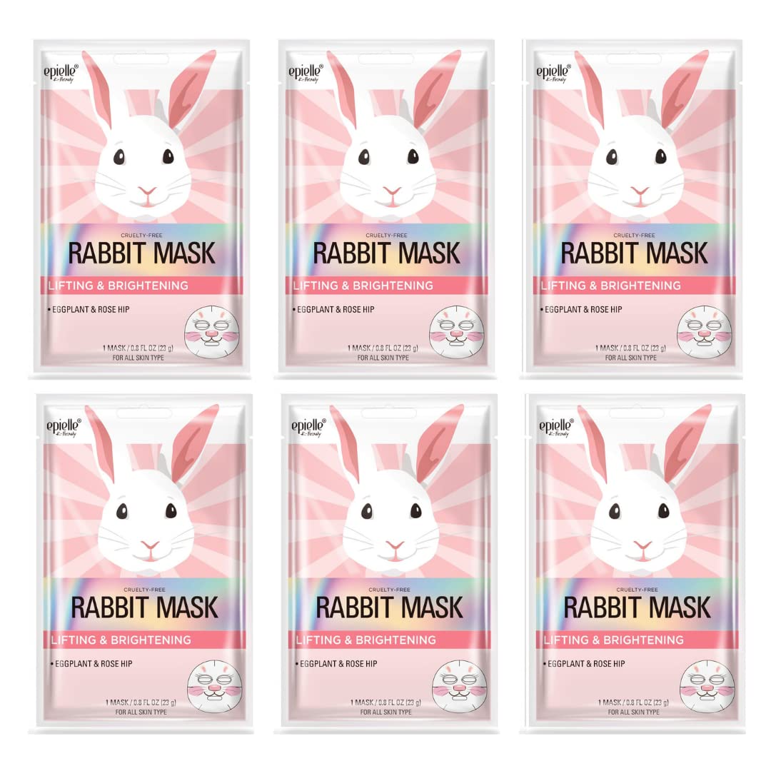 Epielle Rabbit Character Mask pack front view highlighting hydration