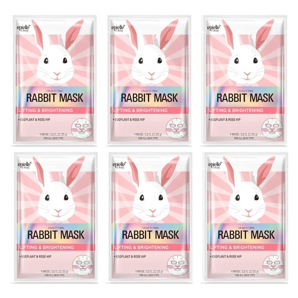 Epielle Rabbit Character Mask pack front view highlighting hydration