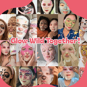Epielle Rabbit Character Mask set in hand for family spa use