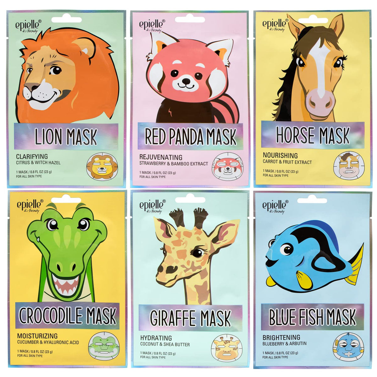 Epielle Wild Kingdom face mask pack for a playful skincare routine and at‑home spa moment