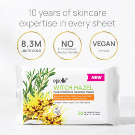 Epielle wipes highlight dirt-trapping fibers for fast, deep cleansing of dirt and oil.