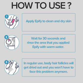 Epify sensitive-skin formula close-up suggesting gentleness for all skin types.