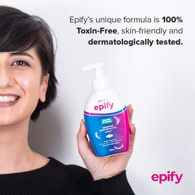 Epify walnut-shell ingredient focus suggests follicle-targeted action.