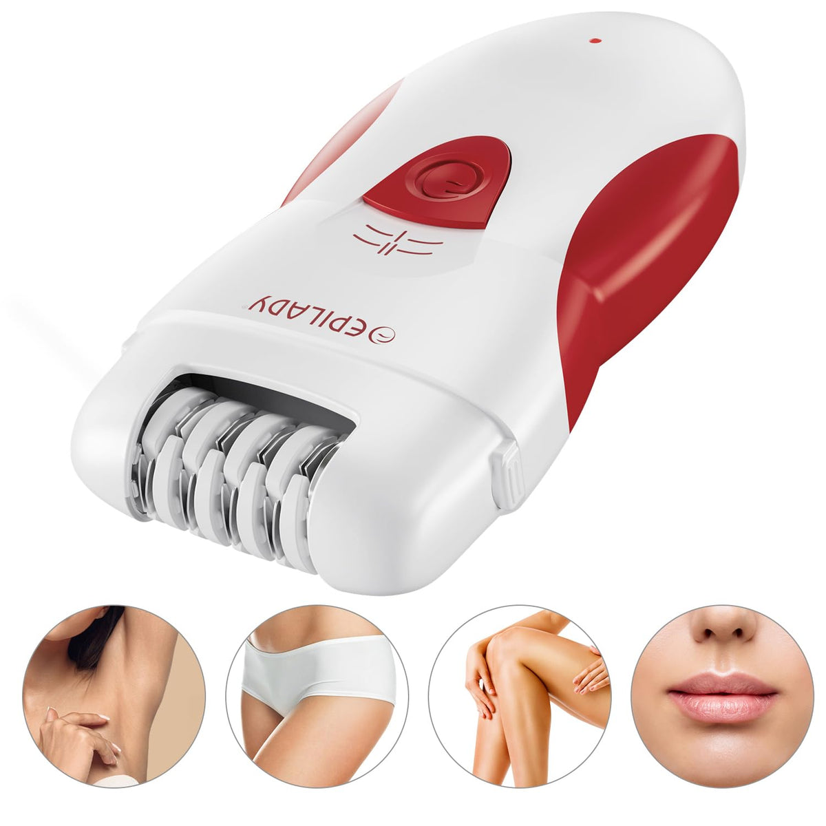 Epilady Legend 4 rechargeable battery enables cordless use on the go.