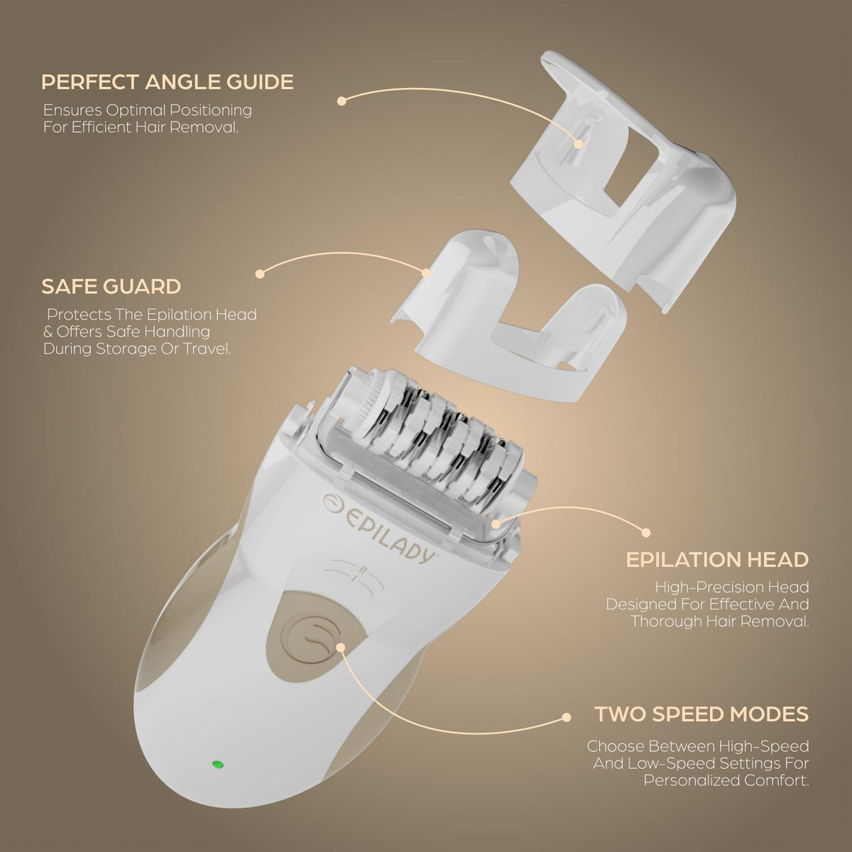 Epilady Legend 5 ideal for legs, bikini, and underarms.