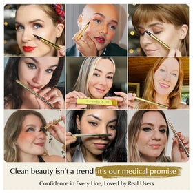 All-day wear EPILYNX brown eyeliner providing lasting definition.