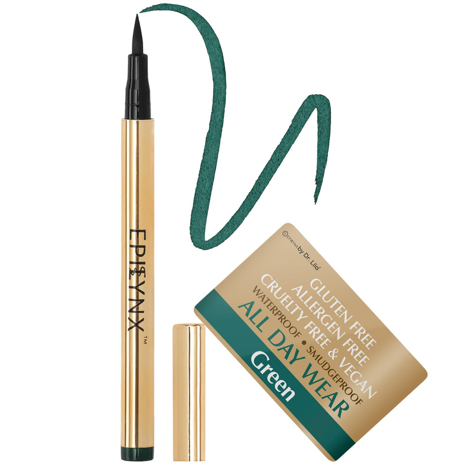 EPILYNX liquid eyeliner bottle and brush for precise lines