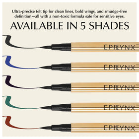 Precise felt-tip from EPILYNX enabling clean winged eyeliner looks.