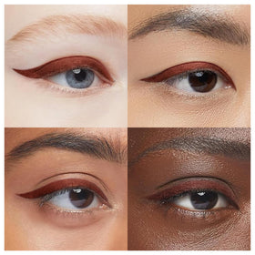 Smudge-proof EPILYNX eyeliner maintains the line on the busy lid surface.
