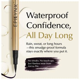 EPILYNX vegan cruelty-free packaging highlights a gentle, skin-friendly eyeliner.