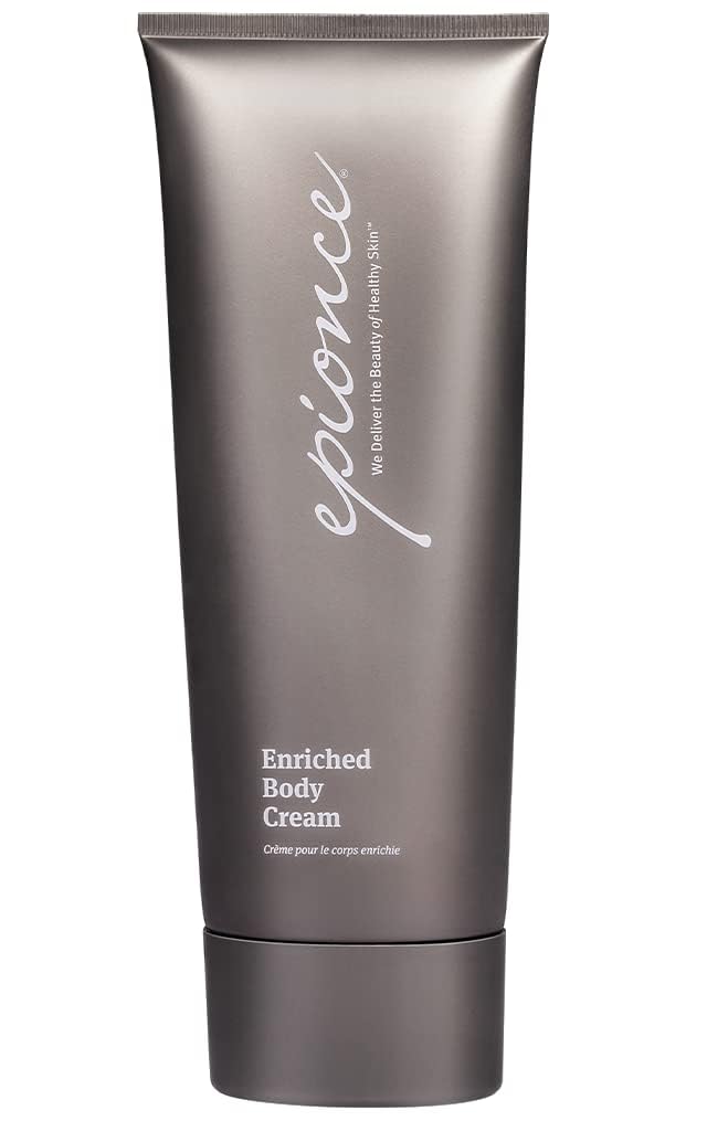 Epionce Enriched Body Cream bottle close-up highlighting premium hydration power.