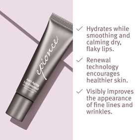 Epionce Lip Renewal application on lips demonstrating even coverage.