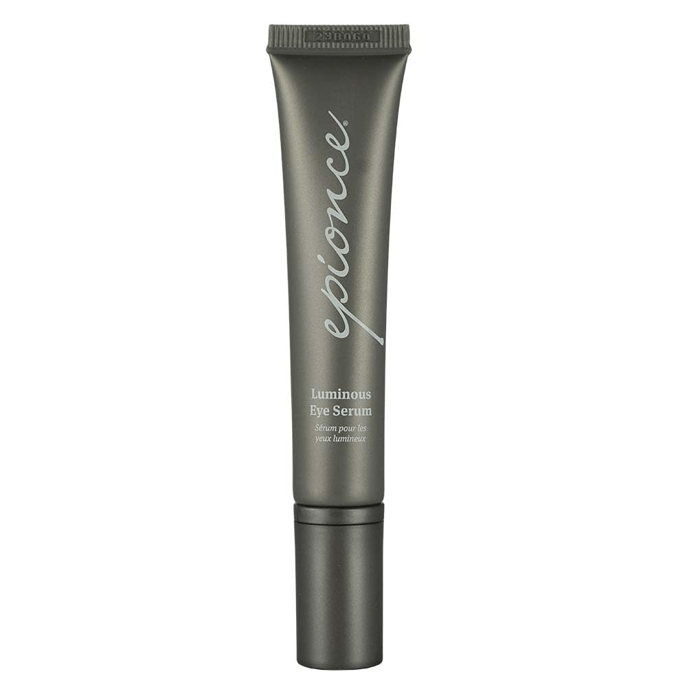 Epionce Luminous Eye Serum bottle close-up for hydrating the under-eye area.