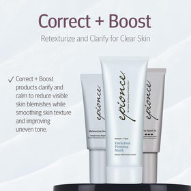 Epionce Lytic Tx bottle with cream swirl conveys lightweight texture.