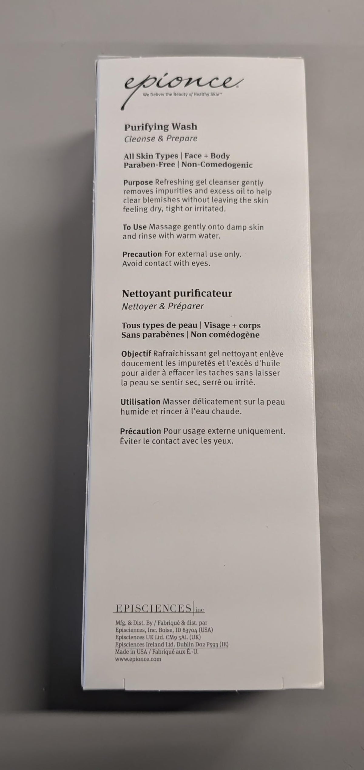 Epionce Purifying Wash suitable for daily use in a skincare routine