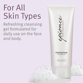 Epionce Purifying Wash foaming-lather delivering gentle dirt and oil removal