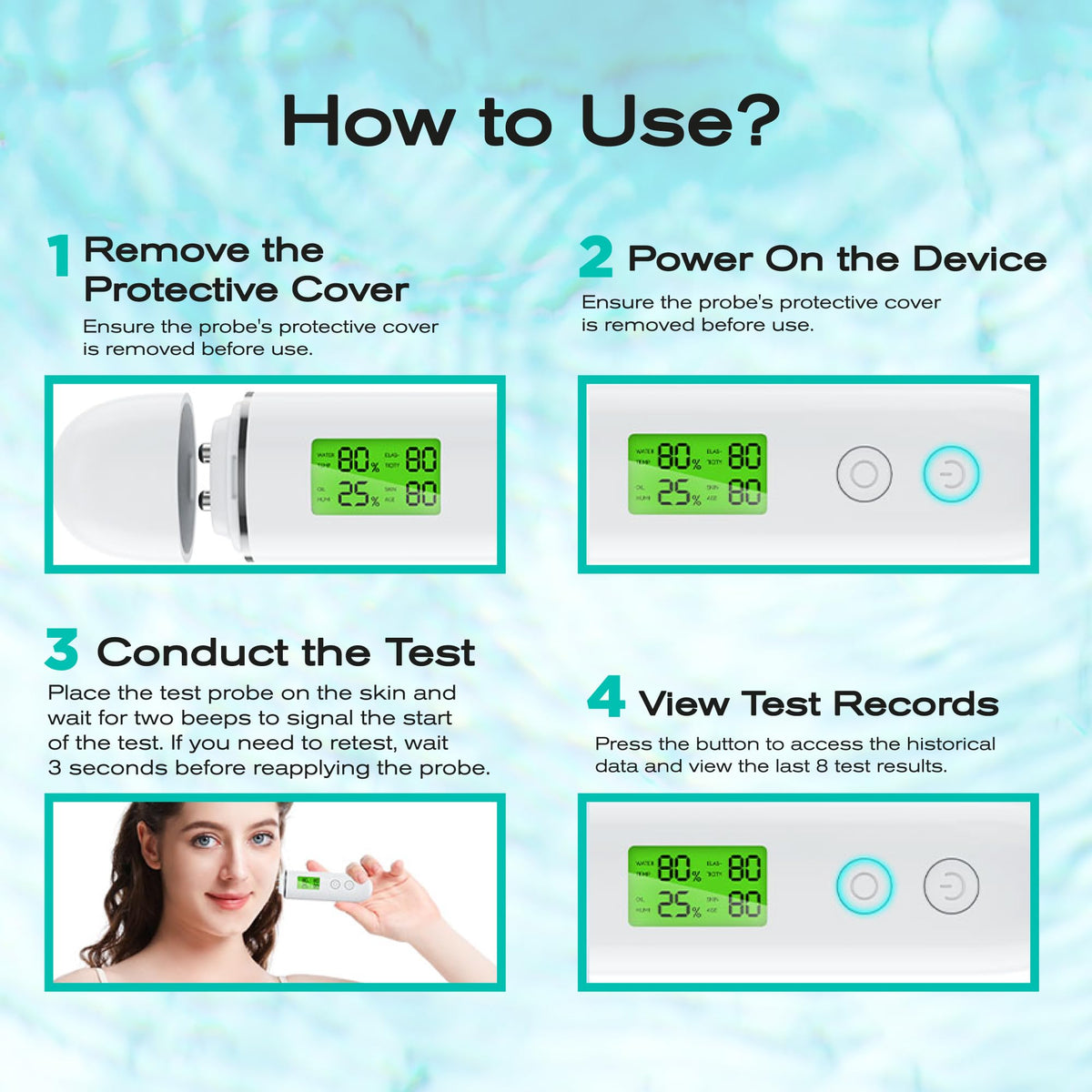 EpixCare Skin Hydration Monitor portable design for travel checks