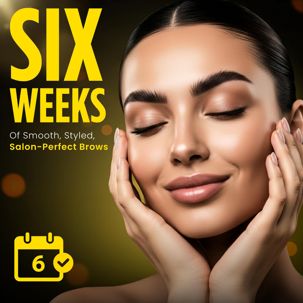 Epocha Brow Lamination Kit nourishes brows with a gentle serum for healthy appearance.