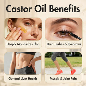 Epocha two-wrap set enables convenient castor oil pack routines.