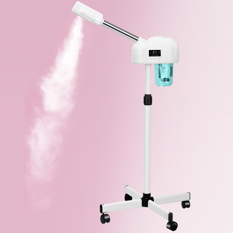 Eprince professional facial steamer stand in a modern salon setup for efficient treatments