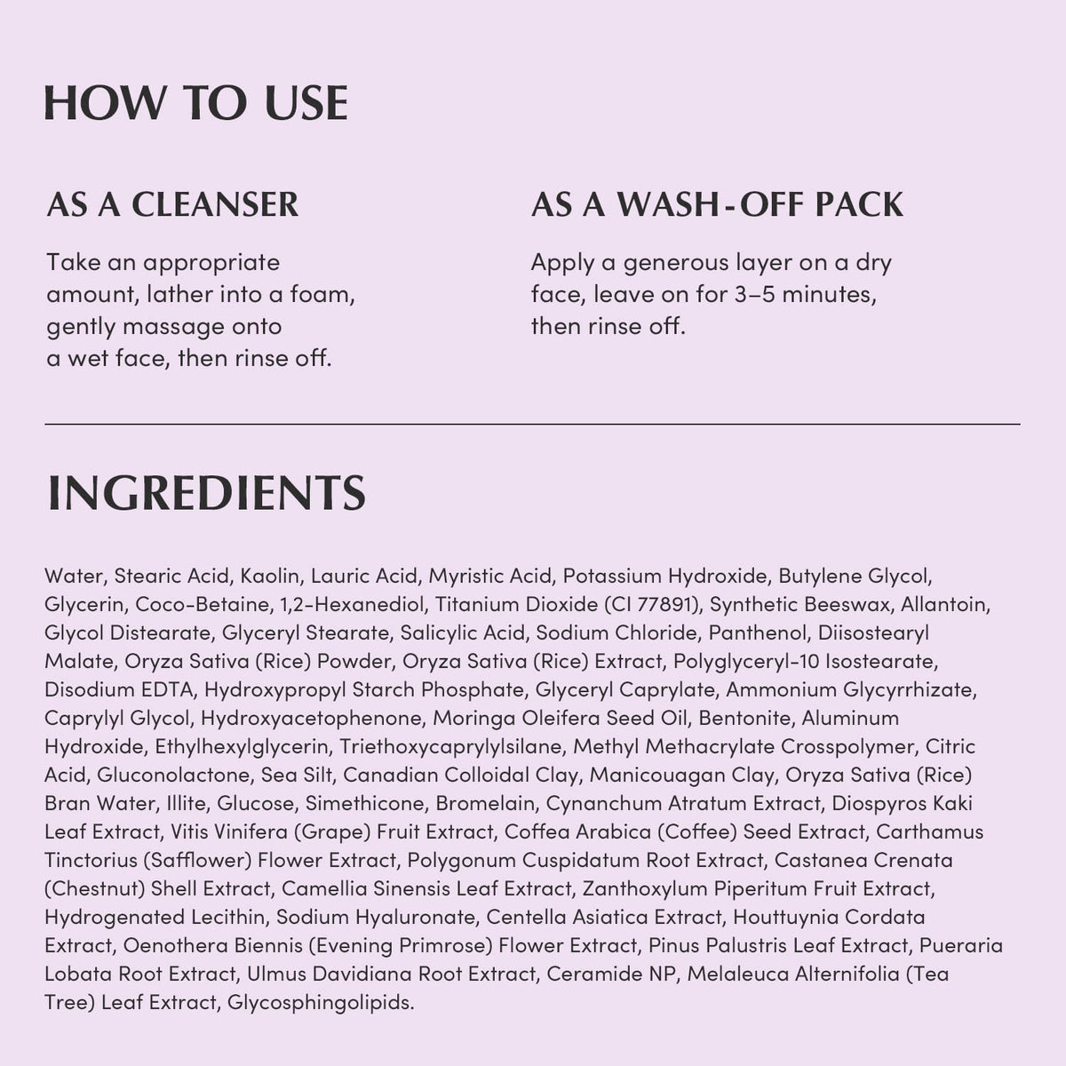 EQQUALBERRY 2-in-1 cleanser and clay mask routine for simple daily skincare.