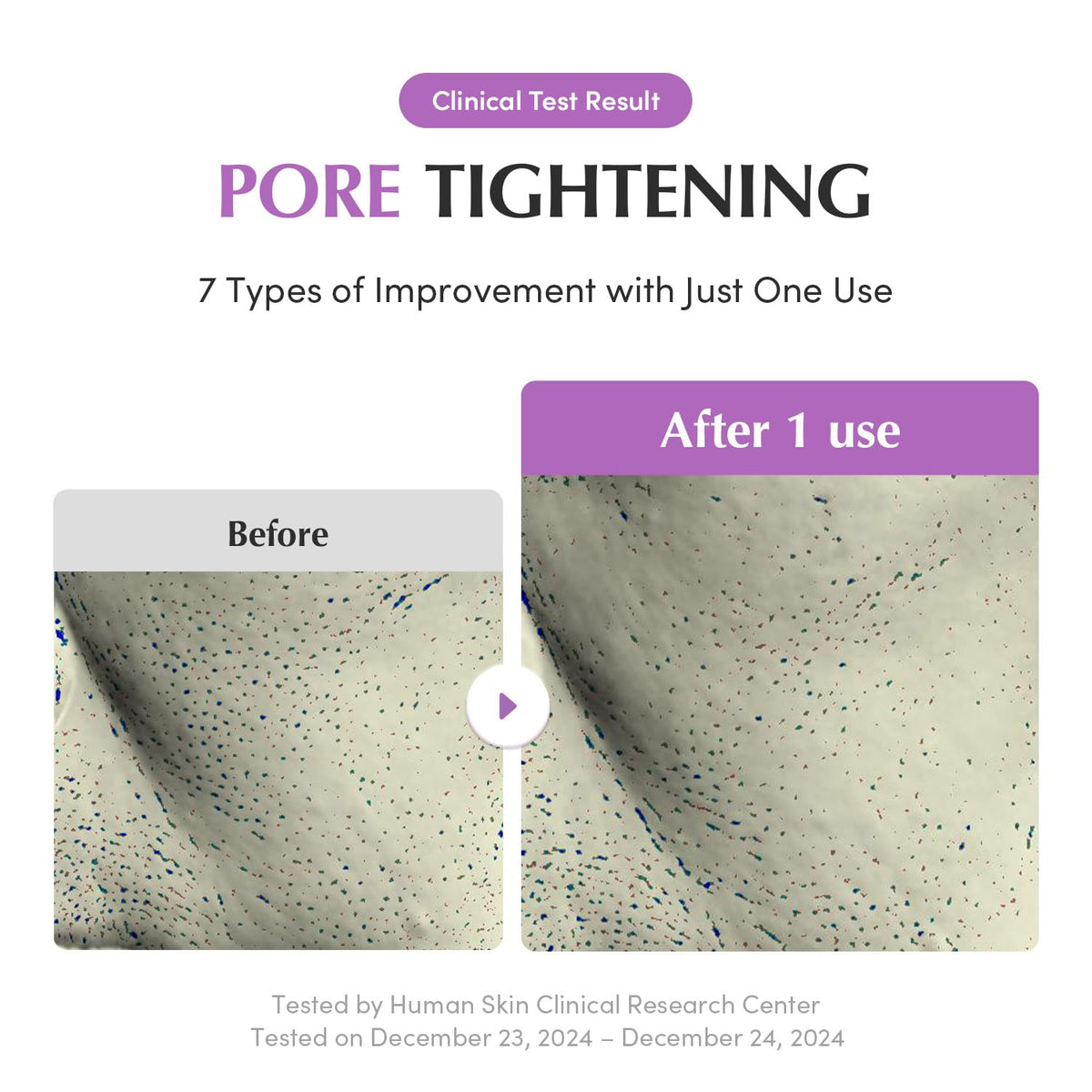 EQQUALBERRY clay mask application on dry skin, preparation step.