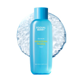 EQQUALBERRY Hyaltoin Flooding Toner bottle close-up showing cooling hydration.