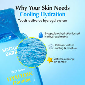 EQQUALBERRY Hyaltoin Flooding Toner cotton pad pack demonstrating quick moisture care.