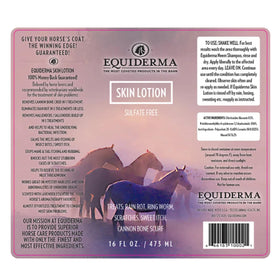 EQUIDERMA skin lotion bottle pour enables fast, no-rinse application during grooming.