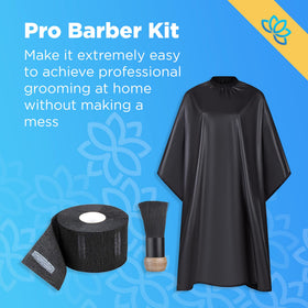Equinox International Pro Barber Kit hair grippers provide firm hold during styling