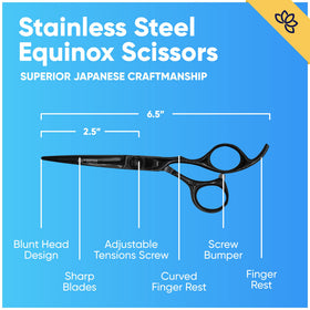 Equinox Razor Edge ergonomic curved finger rest shown for comfortable use
