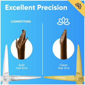 Lightweight at 3.5 ounces, Equinox Razor Edge scissors reduce fatigue during extended use.