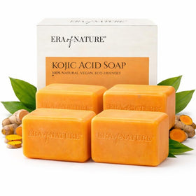 Era of Nature Turmeric Kojic Acid Soap forms a rich facial lather for daily cleansing.