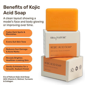 Era of Nature Kojic Acid Soap targets underarms with gentle brightening for smoother skin.