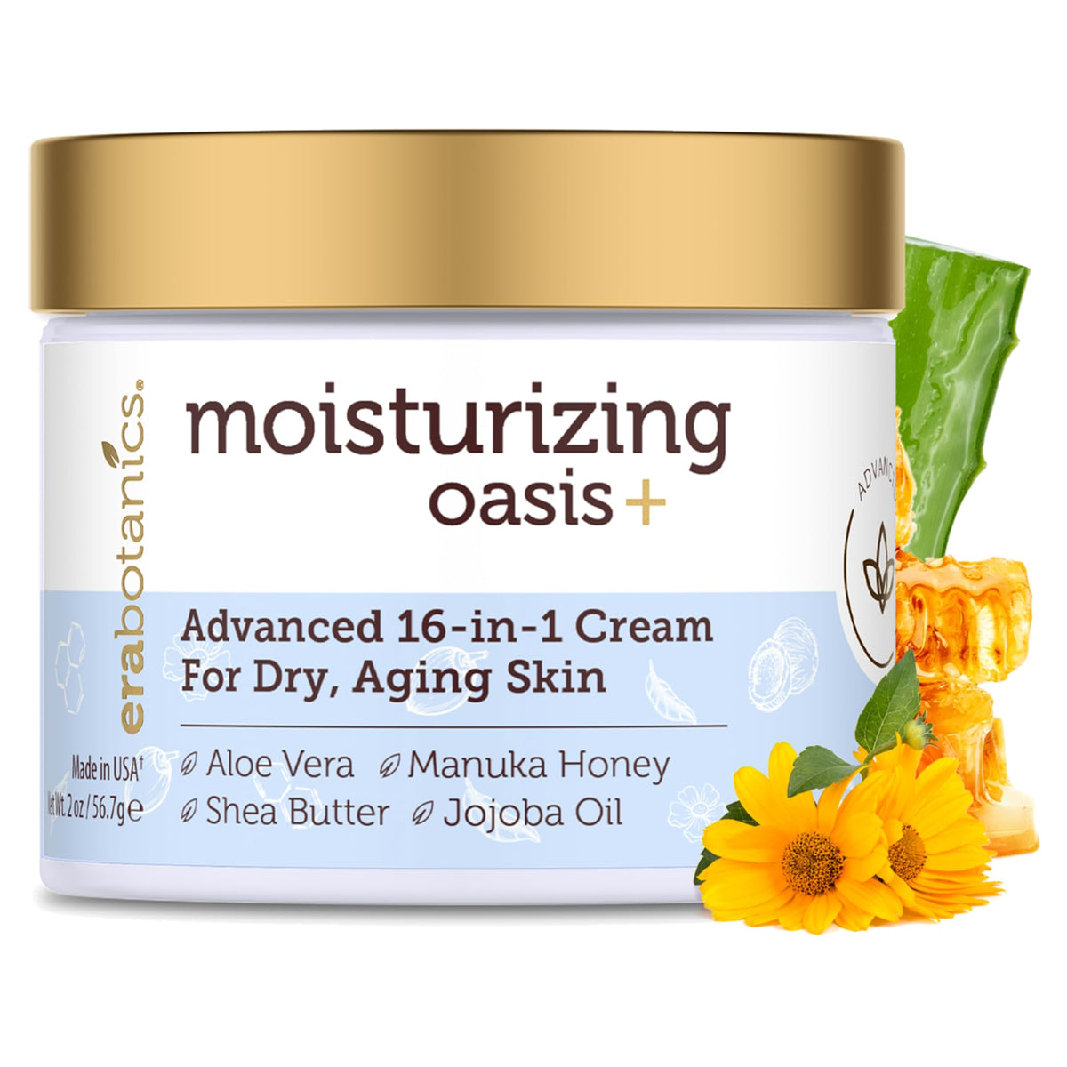 Era Organics Advanced Face Moisturizer jar close-up showing rich hydration