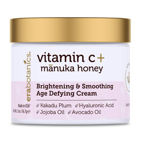 Era Organics Advanced Vitamin C Face Cream jar front showing brightening action