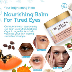 Smooth application of cream daily to reduce puffiness around the eyes.