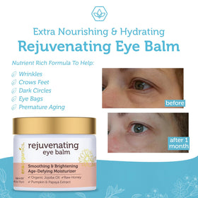 Eco-friendly packaging highlighting the USDA Organic formula for eye care.