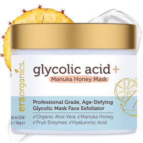 Era Organics Glycolic Acid Peel bottle for gentle at-home exfoliation.