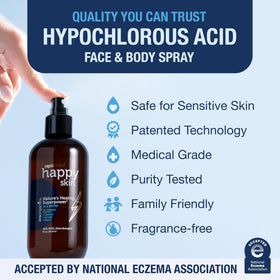 Era Organics Happy Skin HOCl toner empty bottle promise signals eco-friendly choice