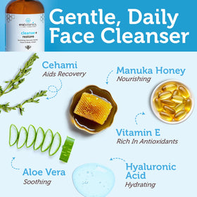 Era Organics Manuka Honey Face Wash foaming-lather shows rich foam for cleansing