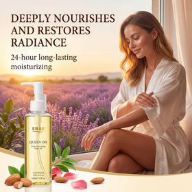 ERAE Queen Body Oil night routine supports overnight renewal for softer skin.