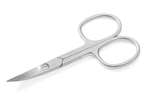 Erbe Micro Serrated INOX nail scissors with curved blades for precise trims at home.
