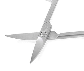 Erbe Solingen craftsmanship highlights professional-quality nail scissors.