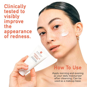 Application shot of Erborian Centella Cream for daytime skincare routine.