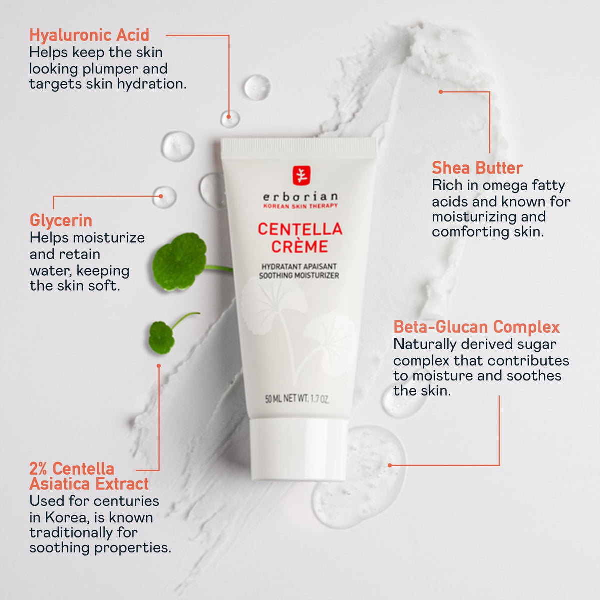 Erborian Centella Cream packaging front for everyday protection.