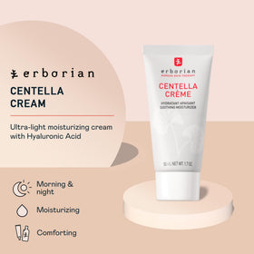 Texture swirl of Erborian Centella Cream showing light, hydrating formula.