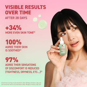 Erborian Centella Red Serum packaging shown on clean vanity